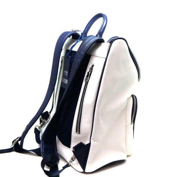 a22 9603 4 Muta Large Square Rucksack Synthetic Leather White