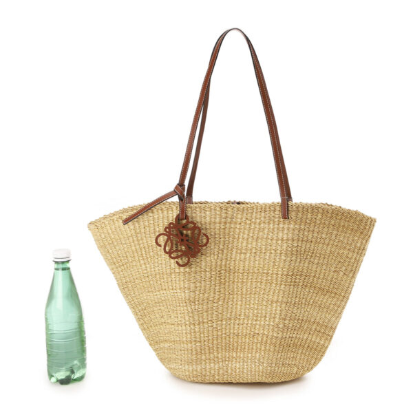 a223095x0203 Loewe Basket Bag Raffia Beige