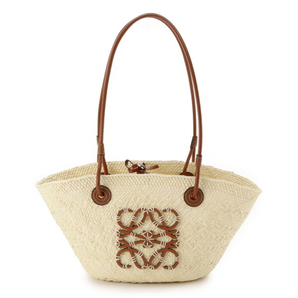 a223p65x0102 Loewe Basket Bag Raffia Beige