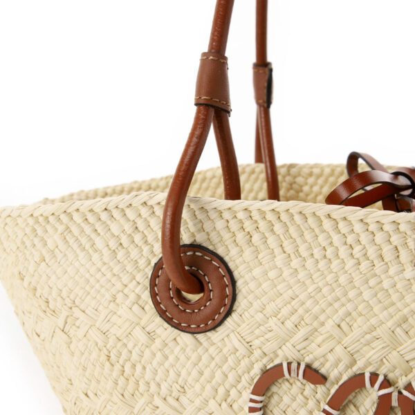 a223p65x0108 Loewe Basket Bag Raffia Beige