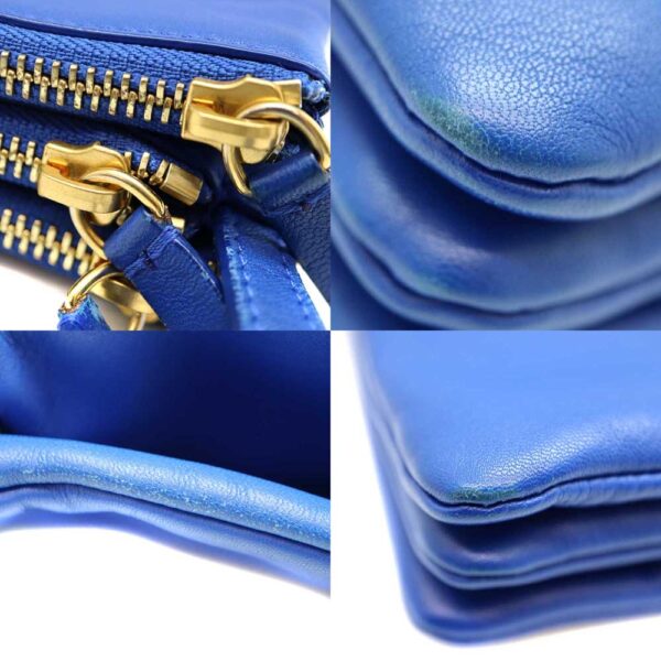 a23 1024 6 Celine Tri Large Shoulder Bag Leather Blue