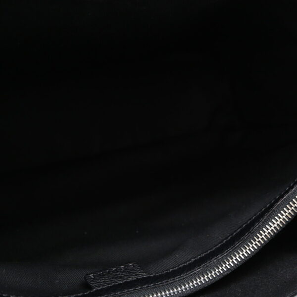 a23 10809 8 Celine Boogie Macadam Suede Leather Bag Black