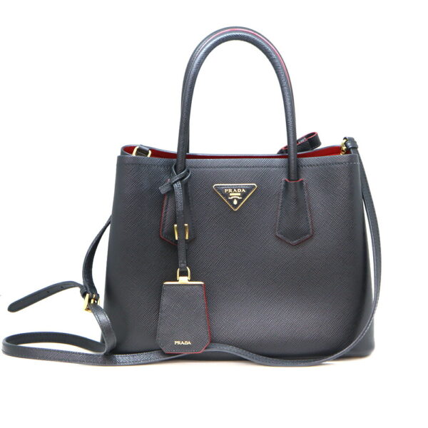 a23 11136 1 Prada 2WAY Handbag Black