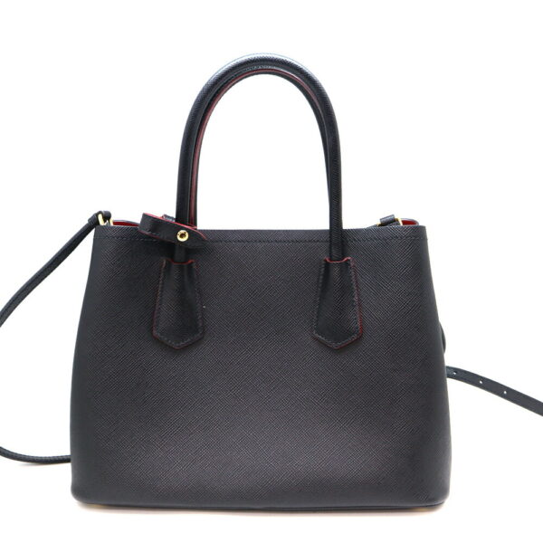 a23 11136 2 Prada 2WAY Handbag Black