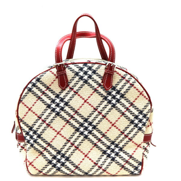 a23 11216 1 Burberry Blue Label Handbag Beige Red