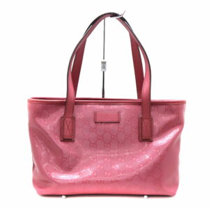 a23 3255 1 Gucci PVC Leather Tote Bag Biege