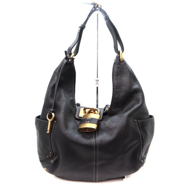 a23 6120 1 Chloe Paddington Leather Handbag Black