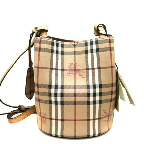 a23 776 2 Burberry Bucket Shoulder Bag Leather Brown