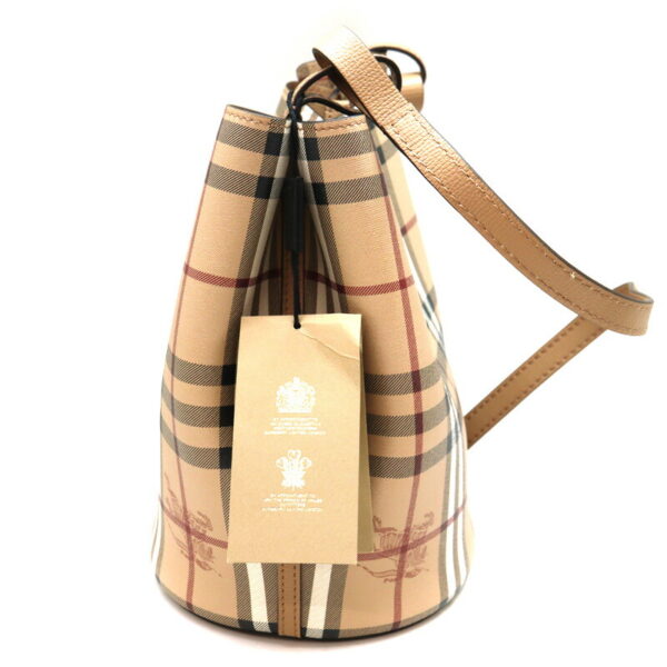 a23 776 4 Burberry Bucket Shoulder Bag Leather Brown