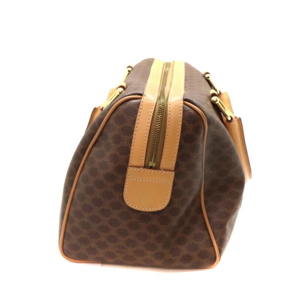 a23 8550 3 Celine Mini Macadam Pattern Bag Brown