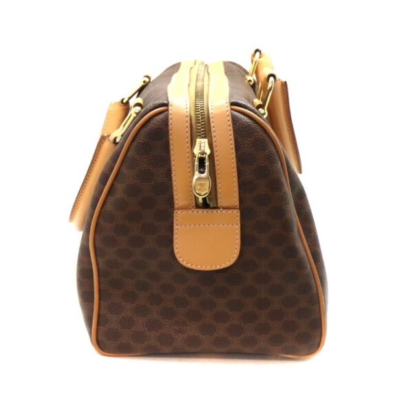 a23 8550 4 Celine Mini Macadam Pattern Bag Brown