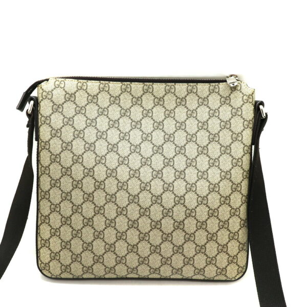 a23 890 2 Gucci Shoulder Bag GG Supreme Beige Brown