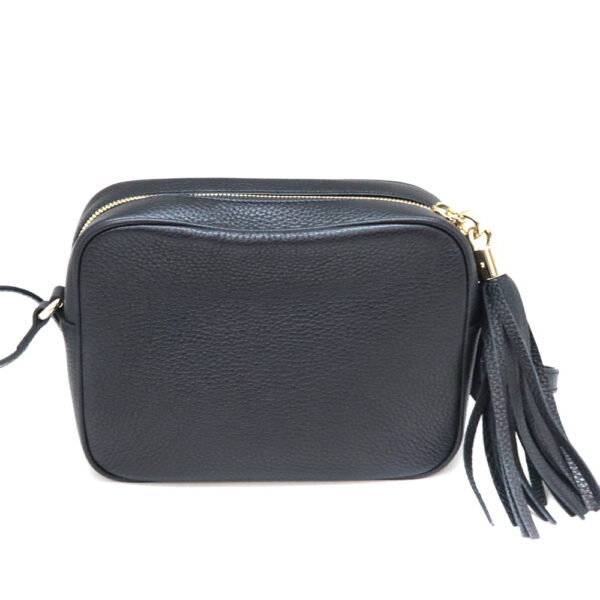 a23 9254 2 Gucci Shoulder Bag Leather Black