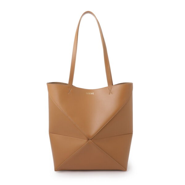 a657g50x0102 Loewe Puzzle Fold Medium Tote Bag Leather Beige