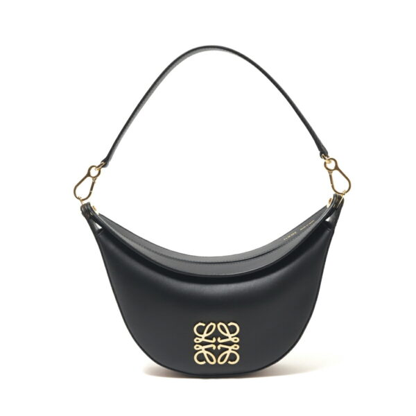 a923pm1x1005 Loewe Luna Anagram Small Handbag Leather Black