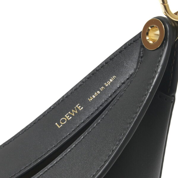 a923pm1x1008 Loewe Luna Anagram Small Handbag Leather Black