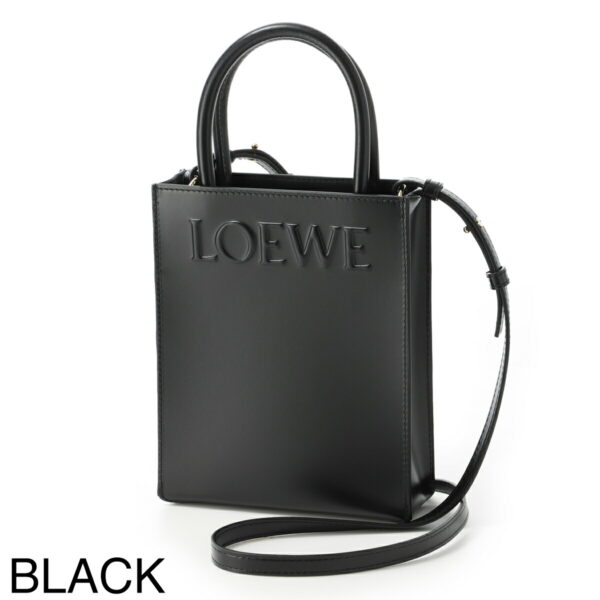 a933s30x0109 Loewe A5 2Way Tote Bag Leather Black