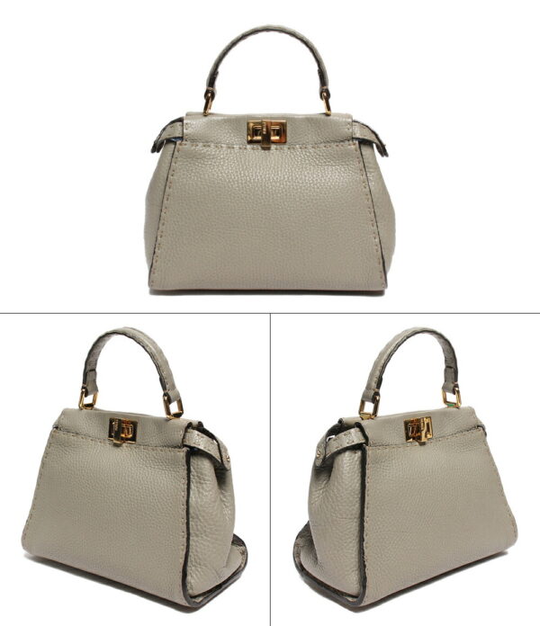 abo0012741 2 Fendi Selleria Mini Peekaboo 2way Shoulder Bag