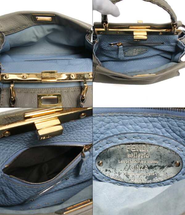 abo0012741 4 Fendi Selleria Mini Peekaboo 2way Shoulder Bag