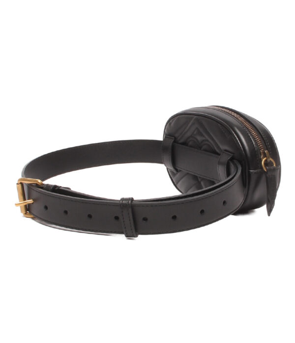 abo0038390 2 Gucci Marmont GG Waist Pouch Black