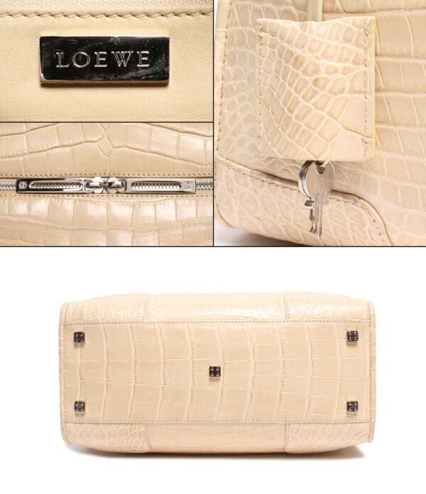 abo0055933 4 Loewe Crocodile Amazona 28 Leather Handbag