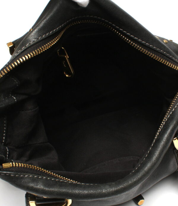 abo0063620 3 Chloe Mercy Leather Shoulder Bag Black