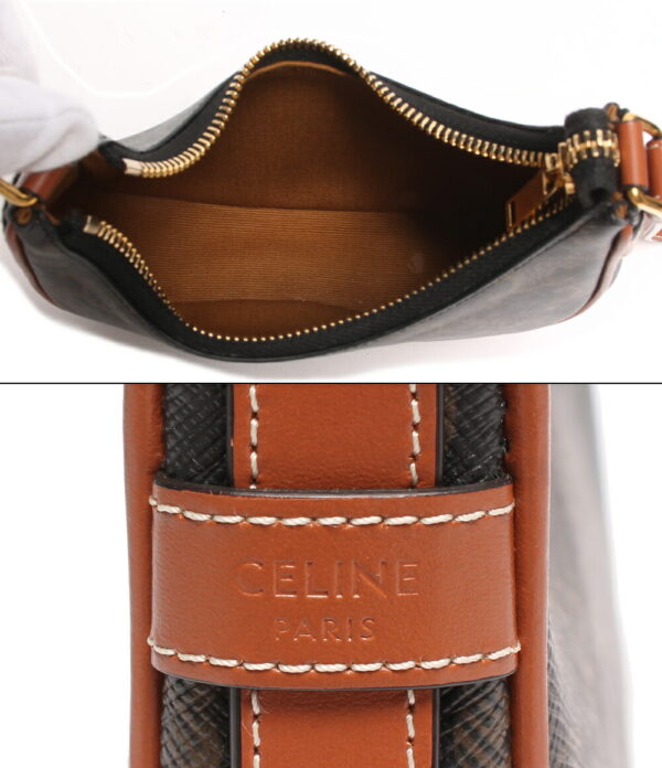 abo0065379 3 Celine Leather Handbag Shoulder Bag Mini AVA Triomphe Calfskin