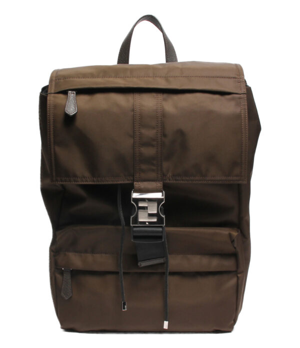 aja0000617 1 Fendi Khaki Rucksack Daypack