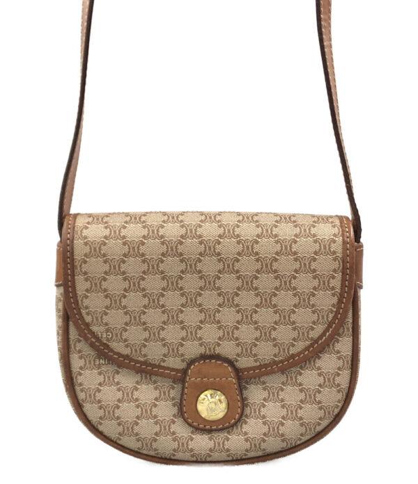 aol0077128 1 Celine Mini Shoulder Bag Macadam Pattern Blason