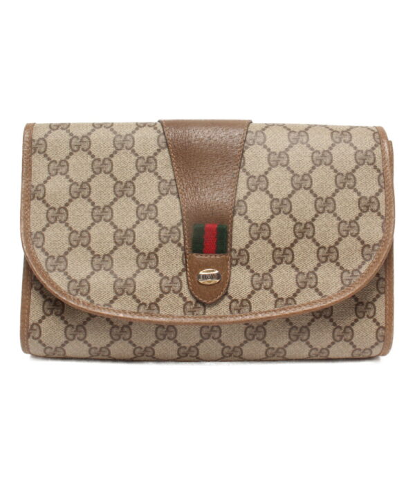 aol0109248 1 Gucci GG Supreme Clutch Bag Canvas