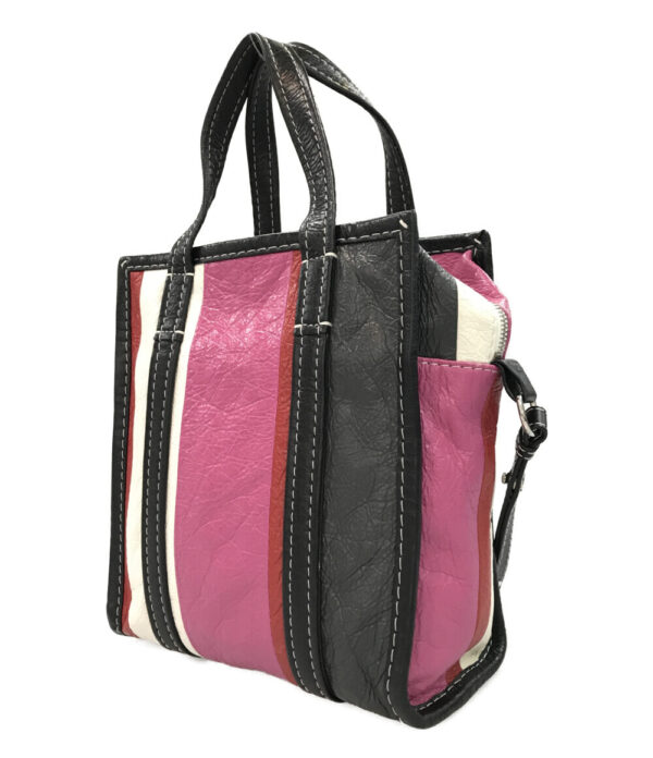 aol0114196 2 Balenciaga 2way Handbag Crossbody Diagonal Stripe