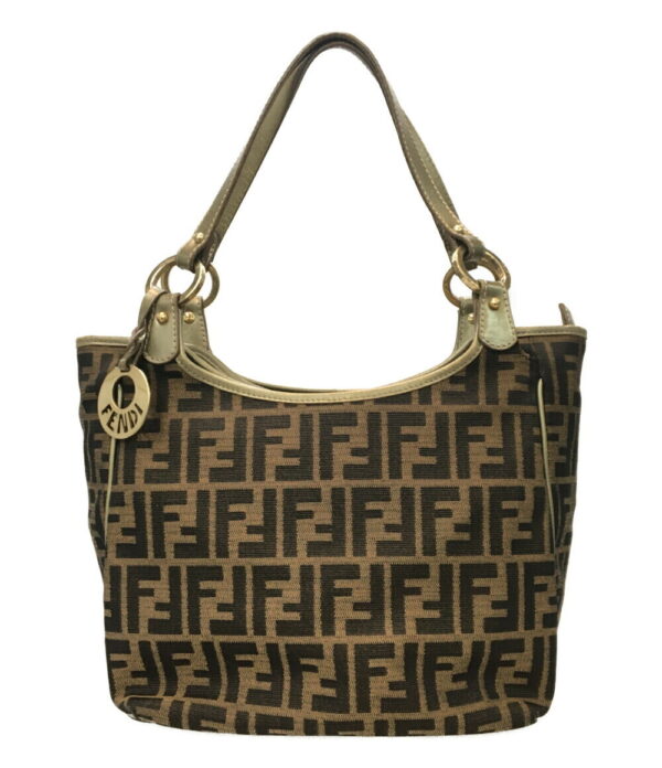 aol0119305 1 Fendi Zucca Pattern Tote Bag