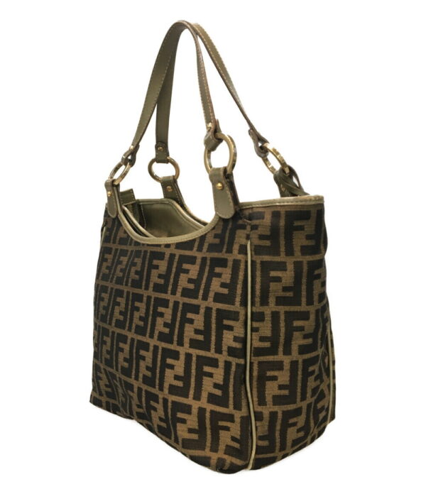 aol0119305 2 Fendi Zucca Pattern Tote Bag