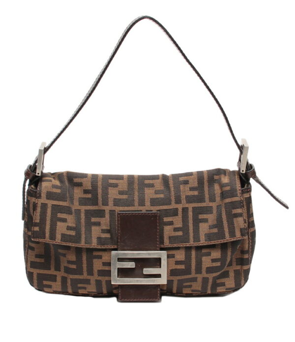 ass0004311 1 Fendi Mamma Baguette Zucca Pattern One Shoulder Bag