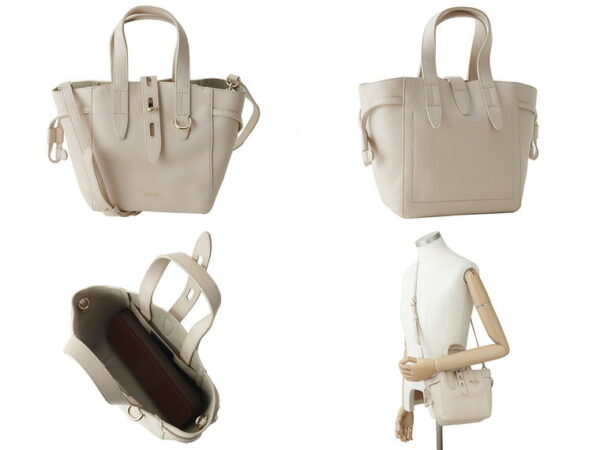 basrfuahsf000b4l00b Furla Net 2WAY Leather Shoulder Bag Beige