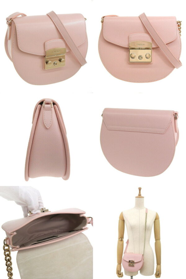 batjepoare0001br00 z Furla Shoulder Bag Leather Candy Rose Pink