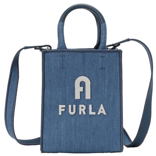 bbfu00481l 1 Furla Opportunity Mini Tote Denim Blue