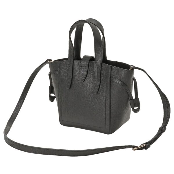 bbfu00486l 2 Furla Net Mini Tote Leather Shoulder Bag Black