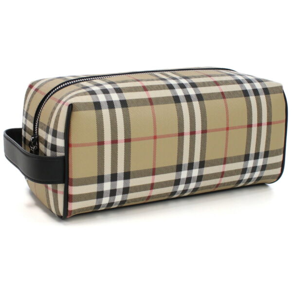 bur8057939011 1 Burberry Bag Clutch Check Beige Multicolor