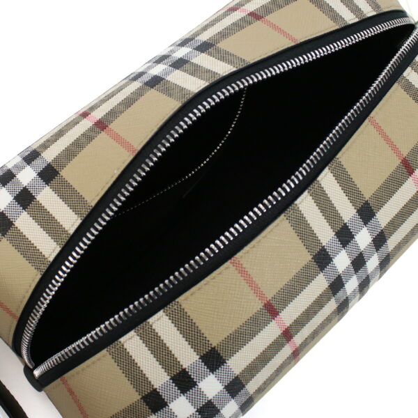 bur8057939011 2 Burberry Bag Clutch Check Beige Multicolor