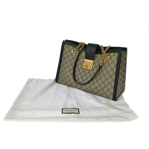 c20 5478 11 Gucci Medium Chain Tote GG Canvas