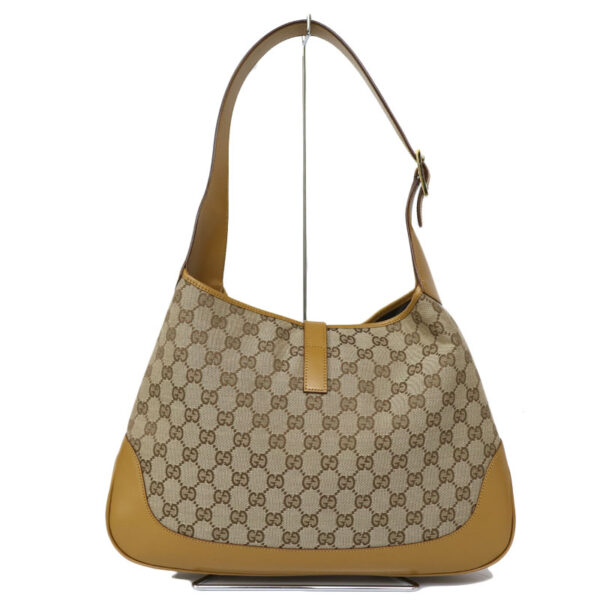 c20 5654 4 Gucci Shoulder Bag GG Shima Canvas Leather Brown