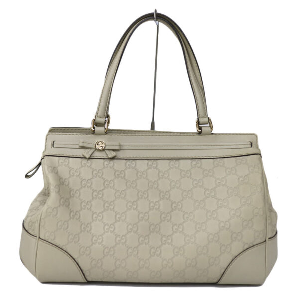 c20 5681 1 Gucci Tote Bag Mayfair GG Shima Leather Beige Cream