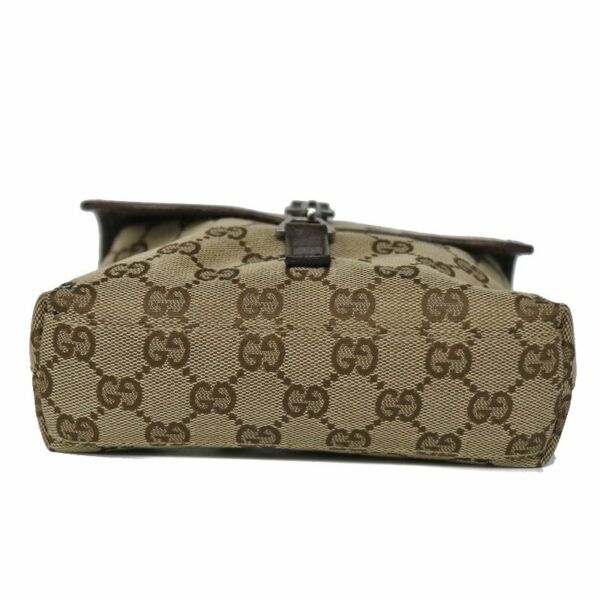 c20 6124 3 Gucci Body Bag Waist Bag GG Canvas Brown