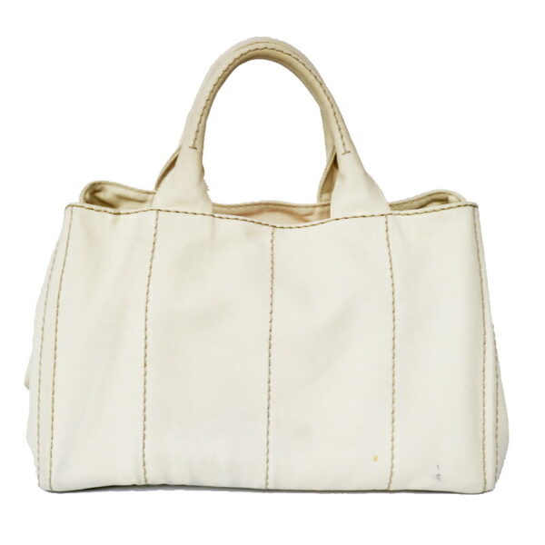 c21 1447 2 Prada Kanapa Tote Bag White Canvas