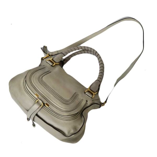 c21 3065 15 Chloe Mercy 2WAY Bag Beige