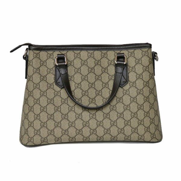 c21 3368 2 Gucci 2WAY Handbag GG Supreme Canvas Brown