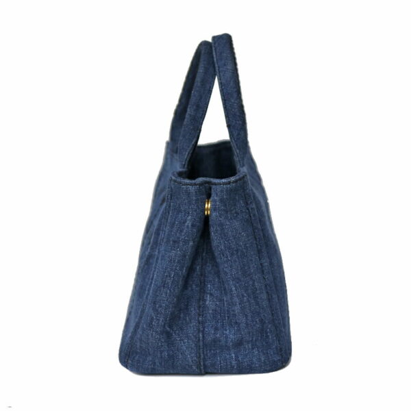 c21 3914 3 Prada Canapa Denim Tote Bag Blue Denim Canvas