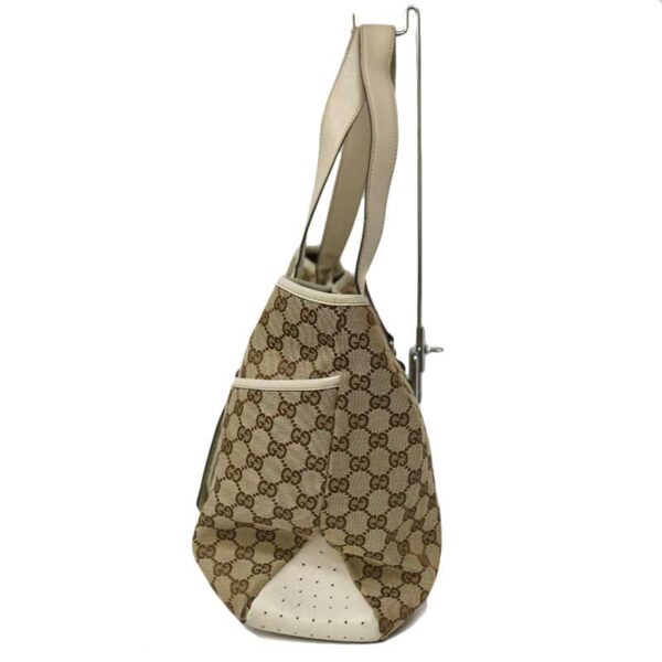 c21 4056 2 Gucci Tote Bag GG Canvas Large Brown Beige