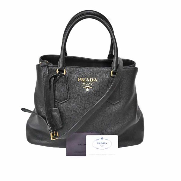 c21 4469 13 Prada 2WAY Handbag Shoulder Bag Black